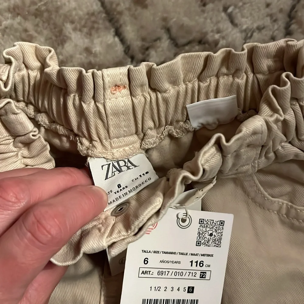 Zara Kids garment dyed twill pants jeans